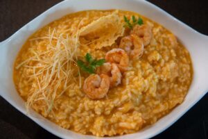 Risoto de camarão